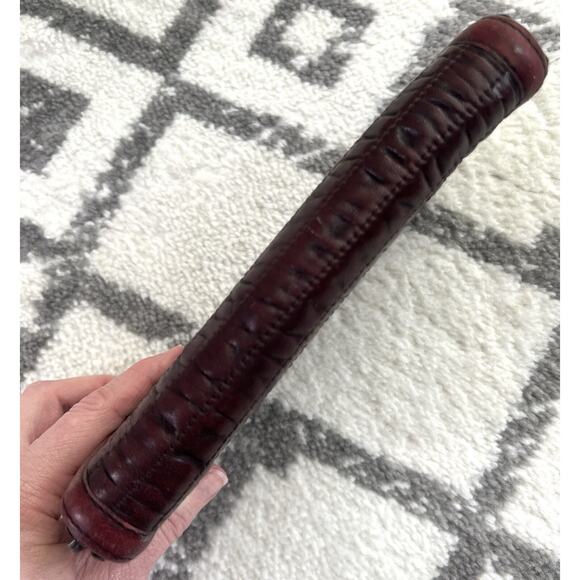 BURBERRY Authentic Quilted Brown Leather Zip Around Credit Cards Wallet - Picture 4 of 11